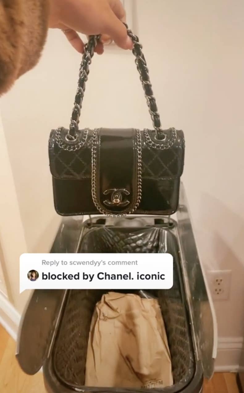 ☾ divya on X: CRYING at this woman who bought a $825 Chanel advent calendar  and it's full of freebies and stickers and then she got BLOCKED by chanel  and now their