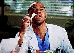 Jesse Williams rolling his eyes in
