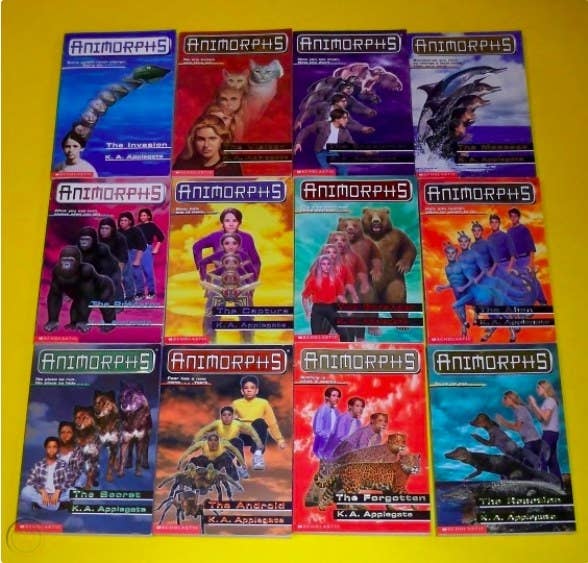 A collection of Animorphs books