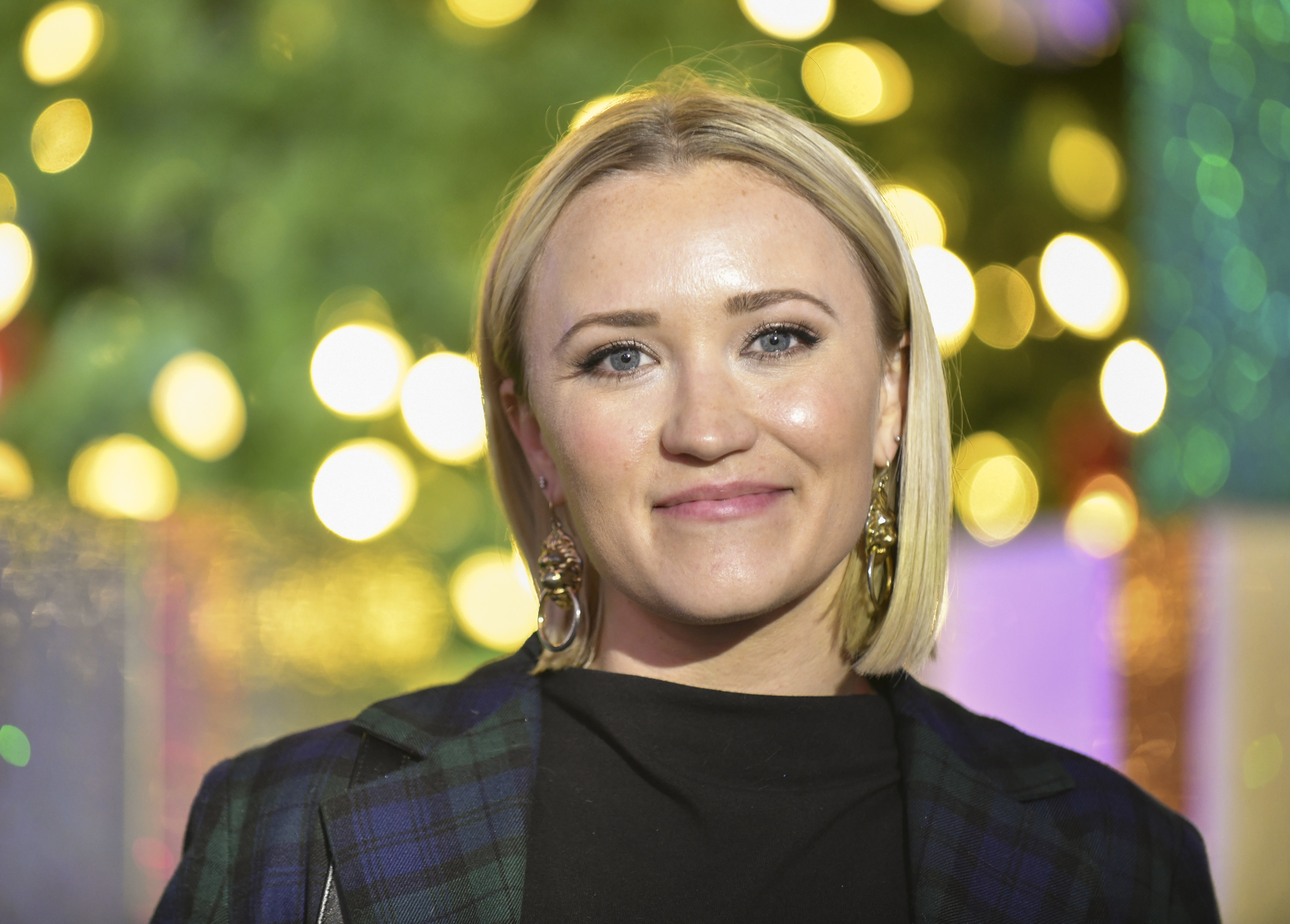 Emily Osment attends the VIP preview night of The Los Angeles Dodgers&#x27; Holiday Festival on December 01, 2021