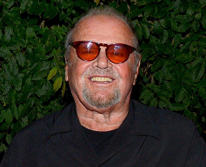 Jack Nicholson wearing glasses