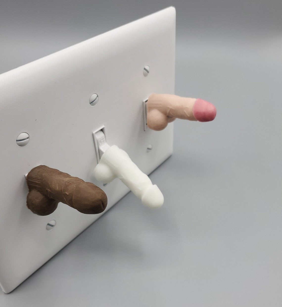 miniature penis light switch cover. in case you want the most mundane part ...