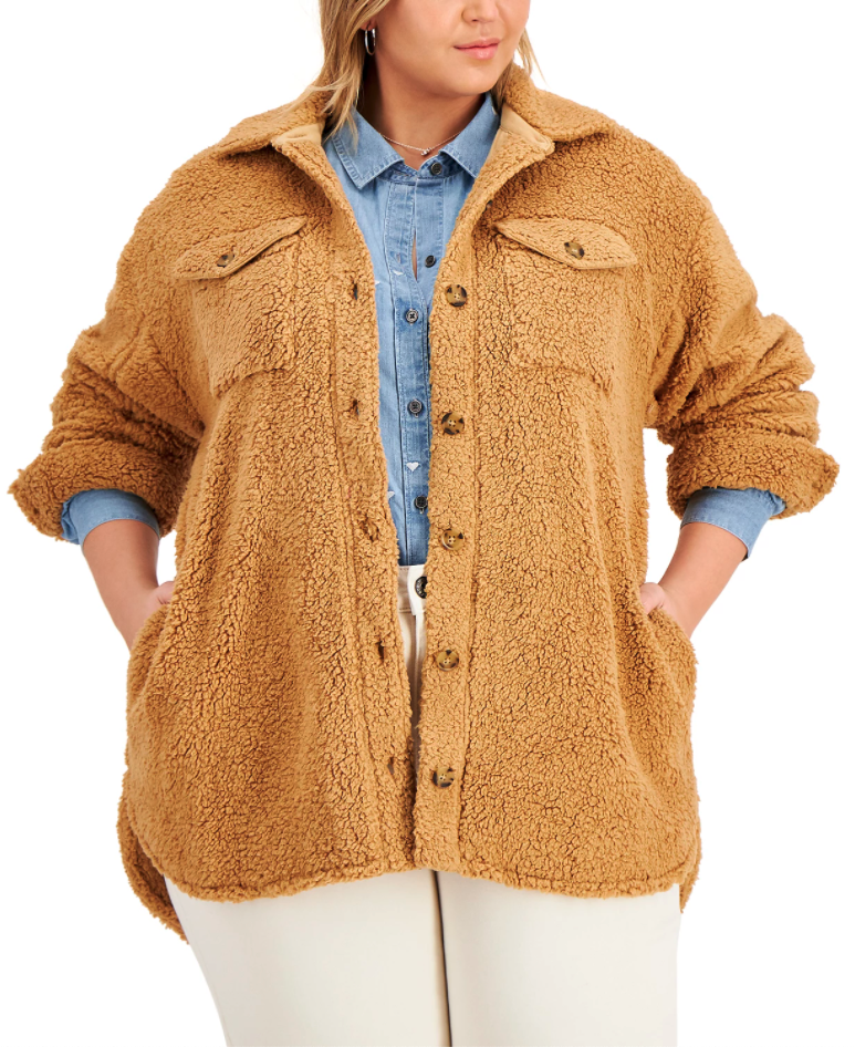 tan sherpa jacket