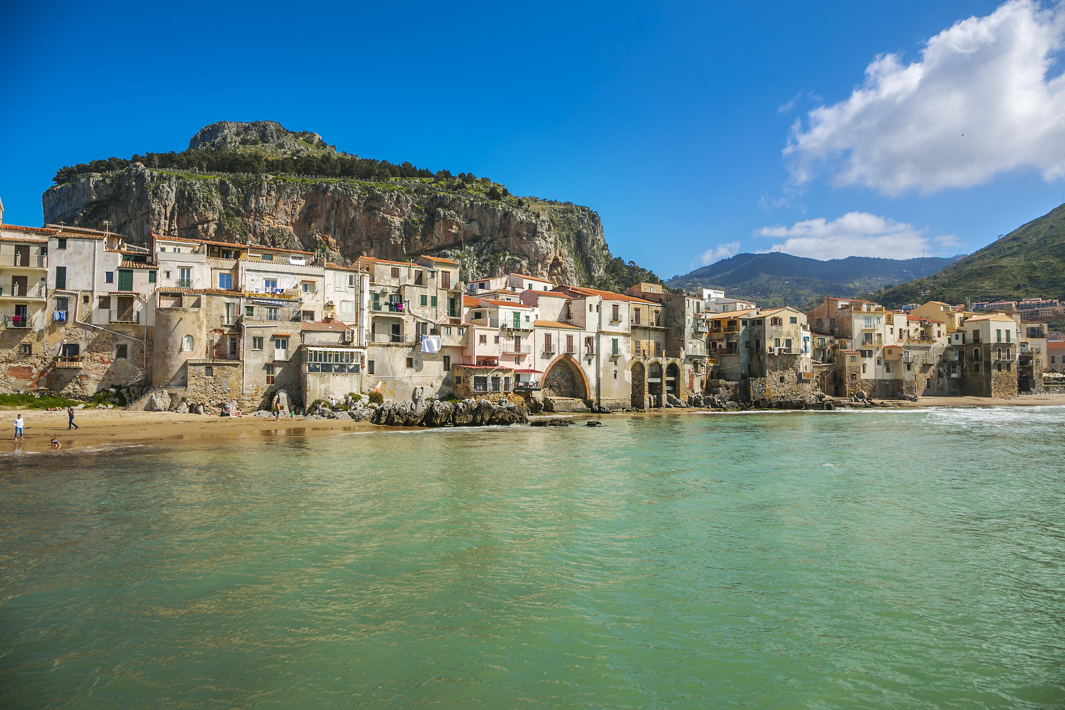 A coastal town in Sicily