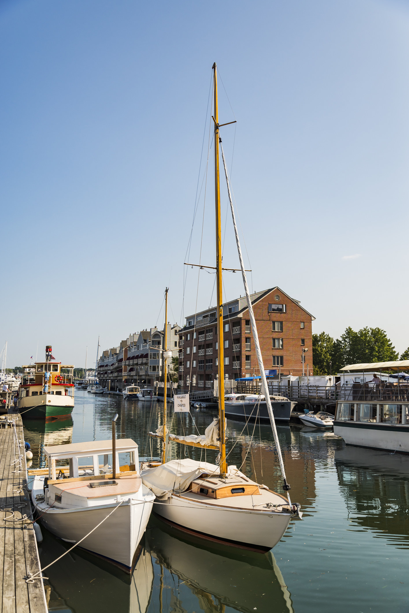 Boats in a harbor