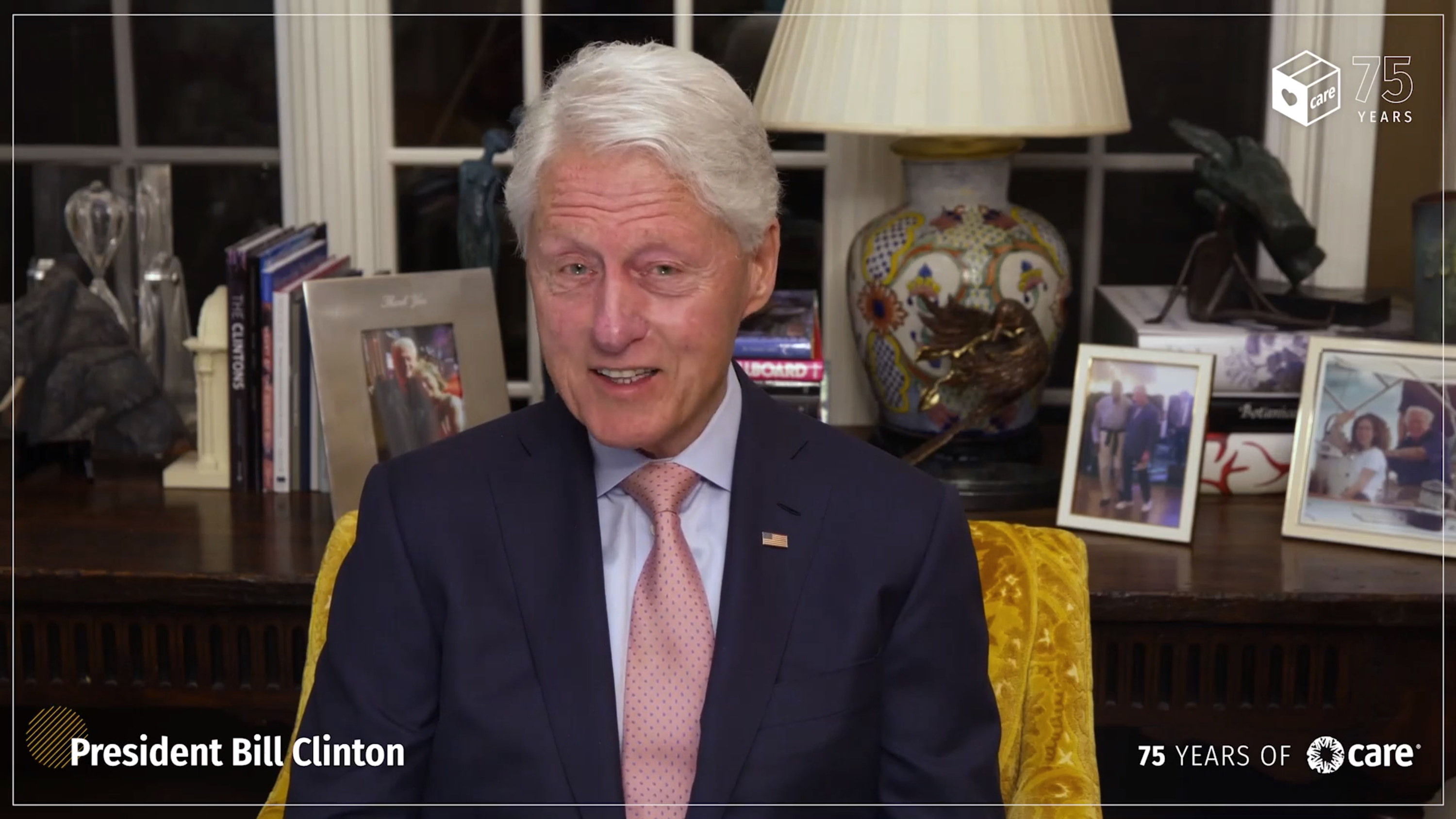 Bill Clinton sitting