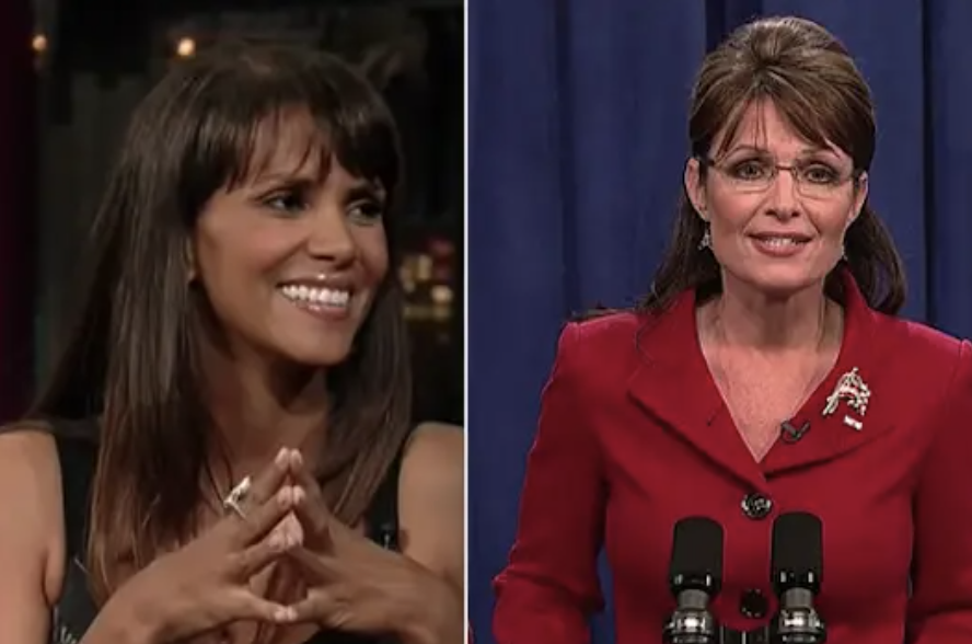 Halle being interviewed and Sarah on &quot;SNL&quot;