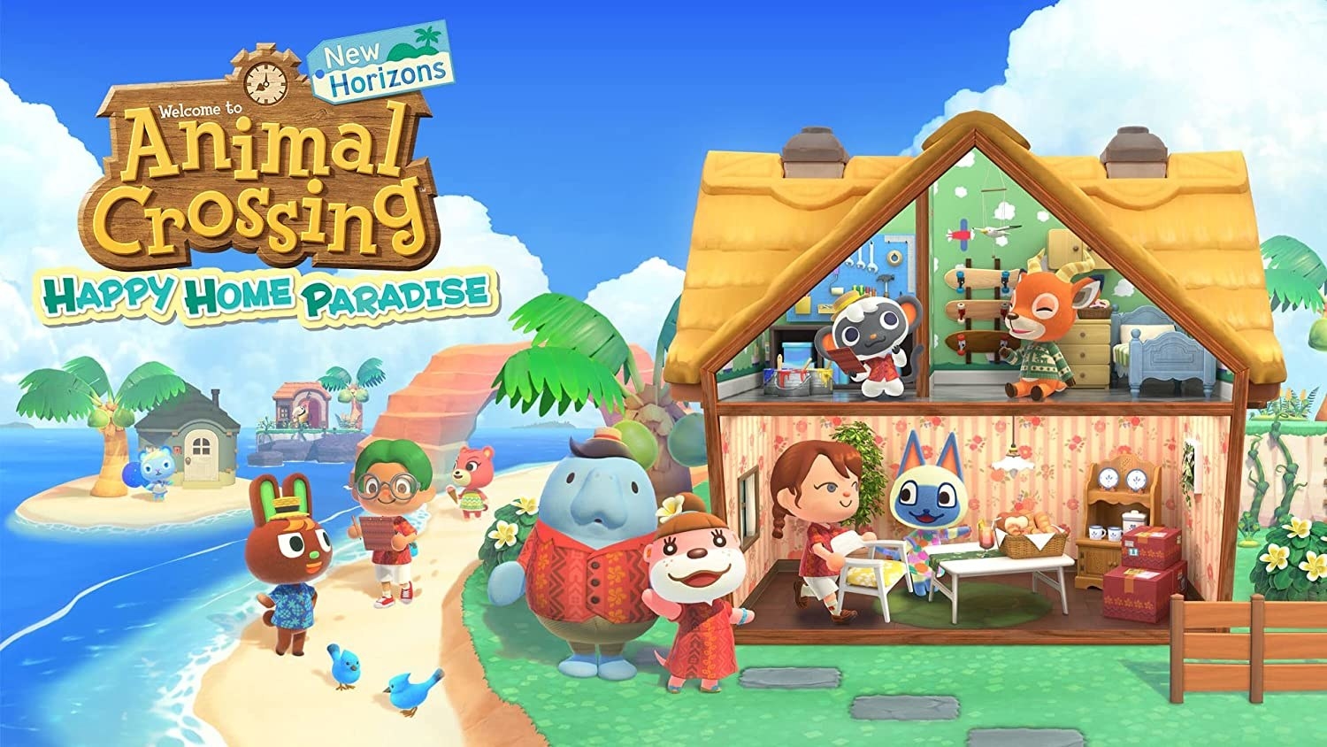 a screen shot of animal crossing happy home paradise