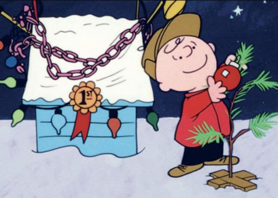 Charlie Brown hanging ornaments