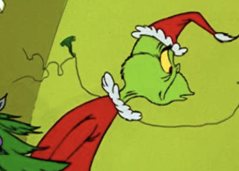 The Grinch as Santa