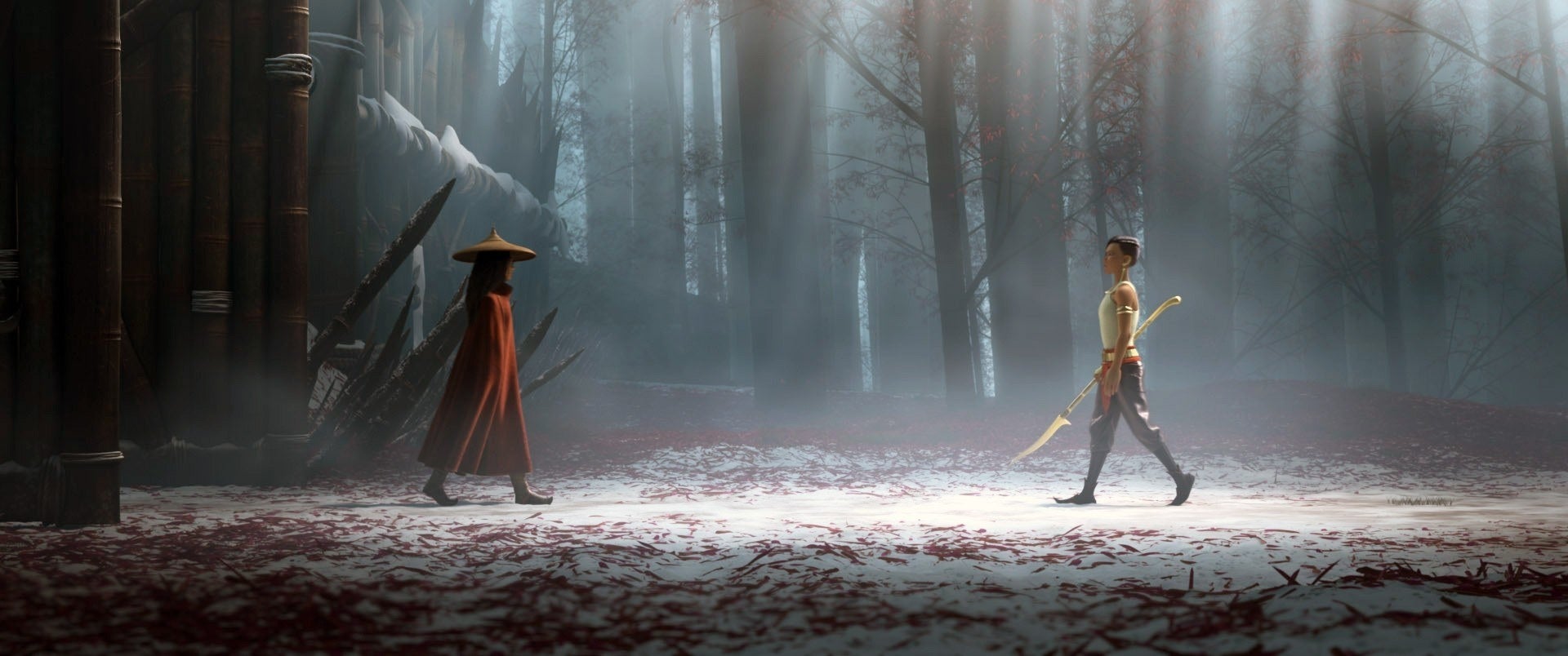 Raya and Namaari face each other to battle