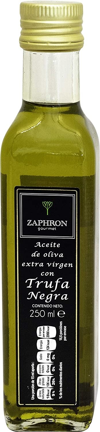 Aceite de oliva con trufa negra