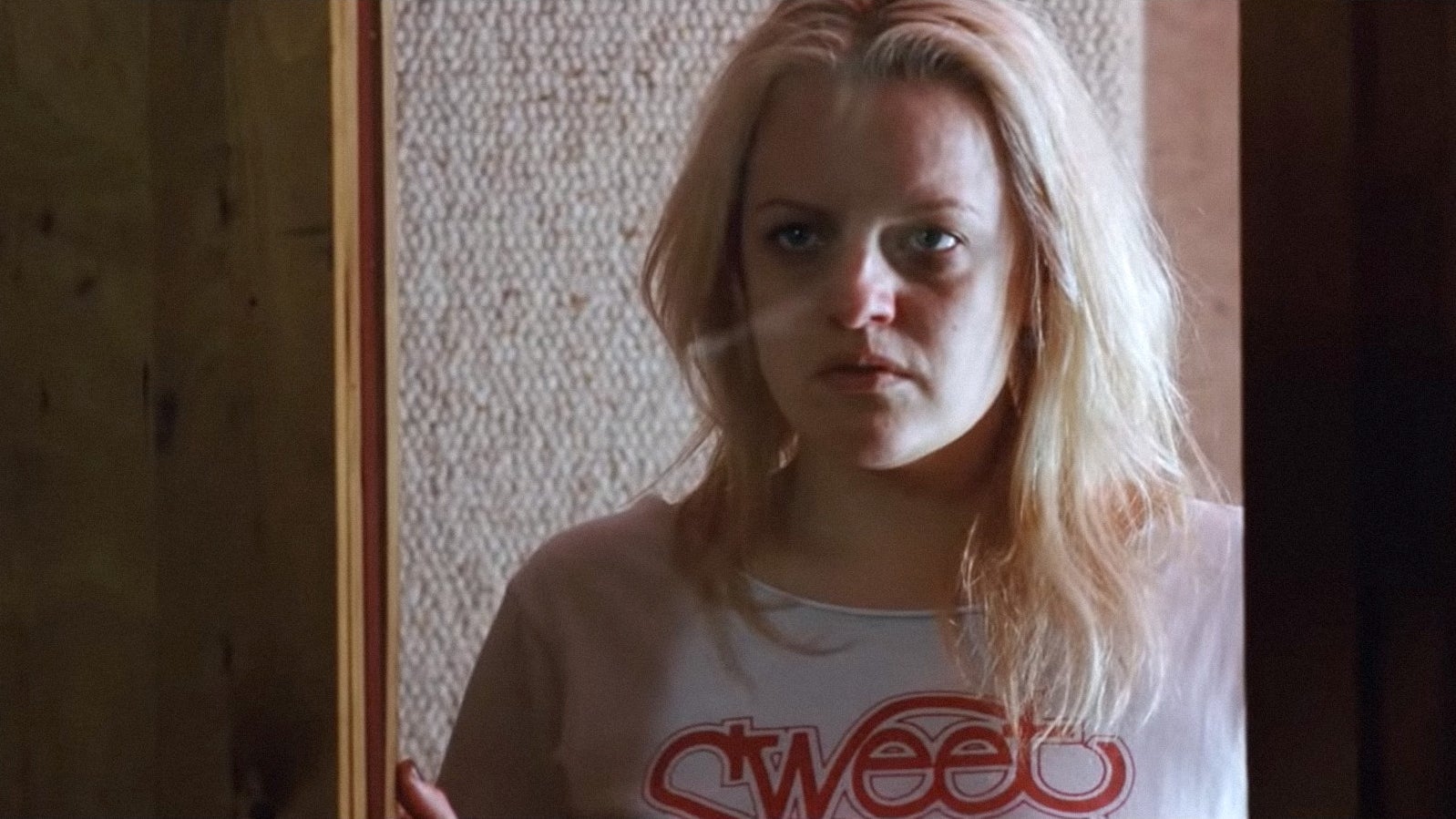 Elisabeth Moss looking angry