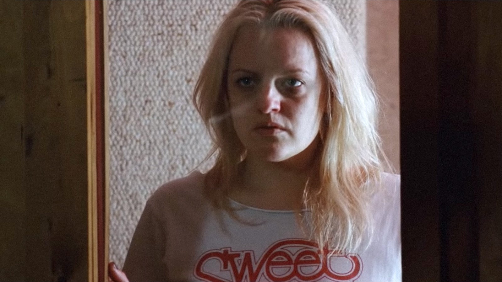 Elisabeth Moss looking angry