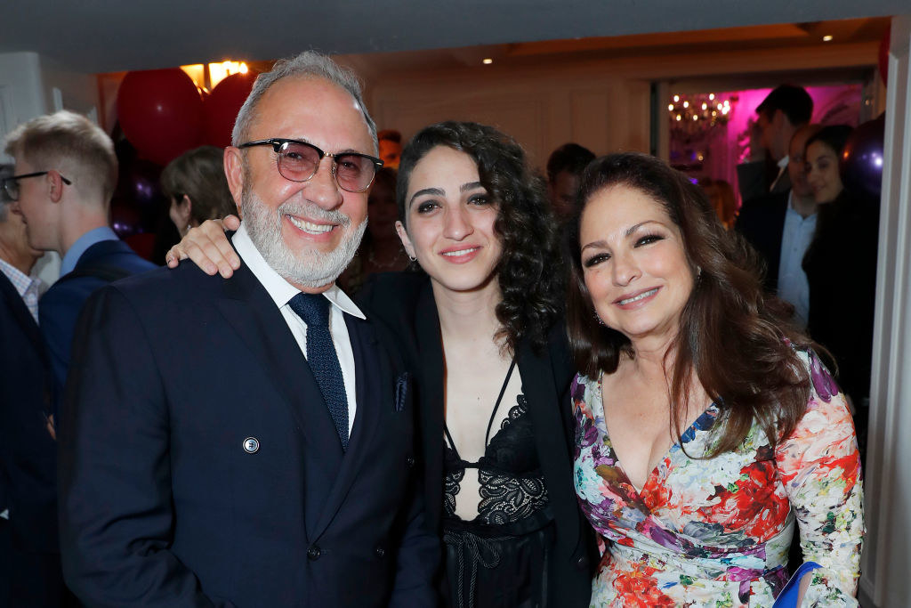 Emilio, Emily, and Gloria Estefan at an event together