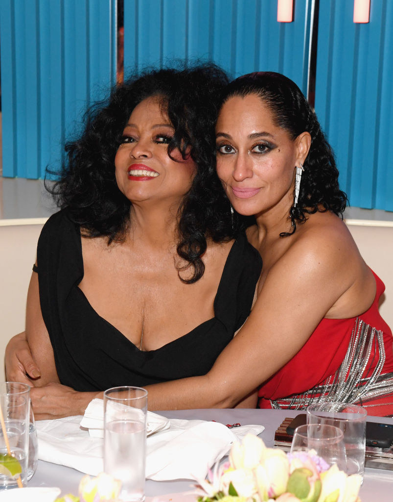 Diana Ross and Tracee Ellis Ross attend the 2019 Vanity Fair Oscar Party