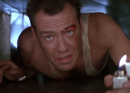 Bruce Willis in the vent