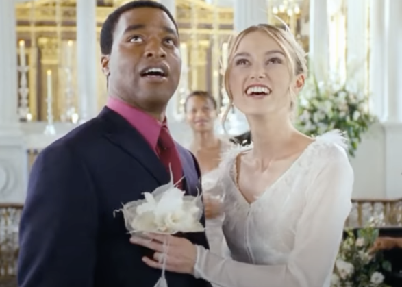 The wedding scene in "Love Actually"