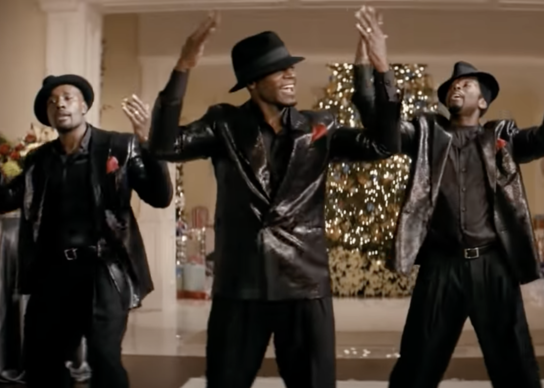 The men dancing
