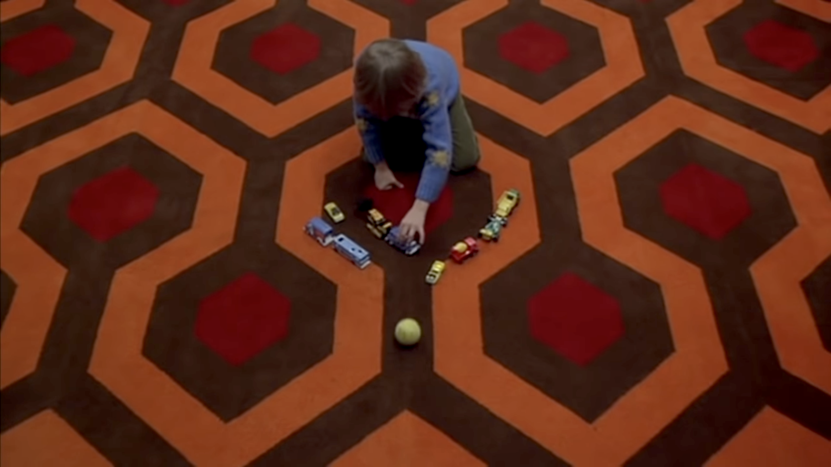 The geometric carpet in The Shining