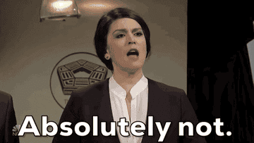 Cecily Strong saying &quot;Absolutely not&quot; on &quot;SNL&quot;
