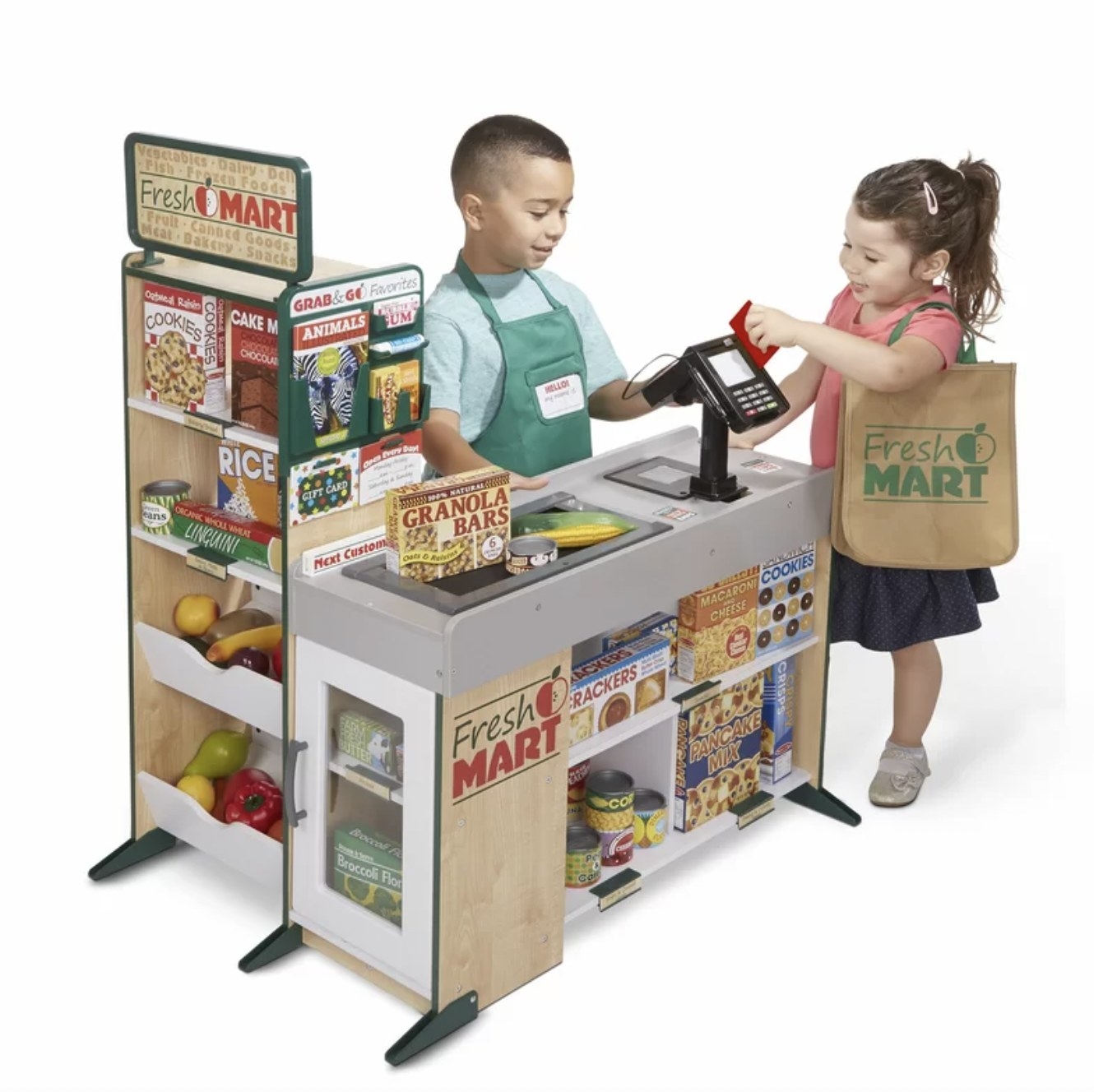 Grocery store play set