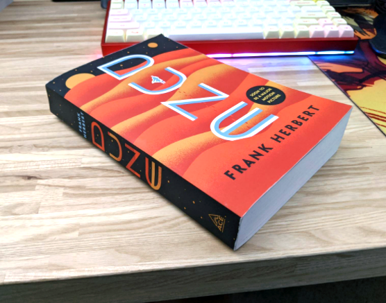 Dune book on a desk
