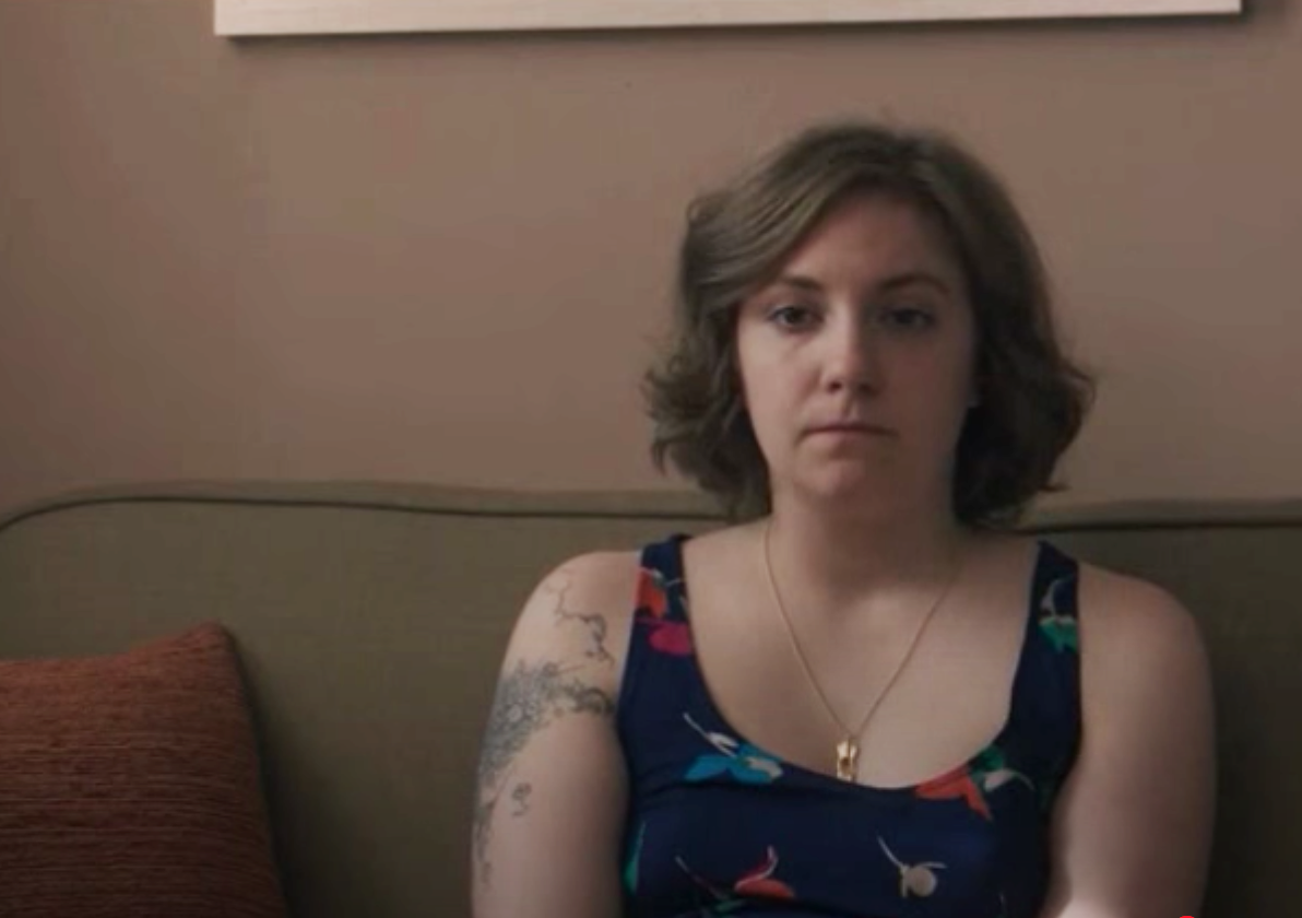 Hannah from &quot;Girls&quot; looks concerned and sad