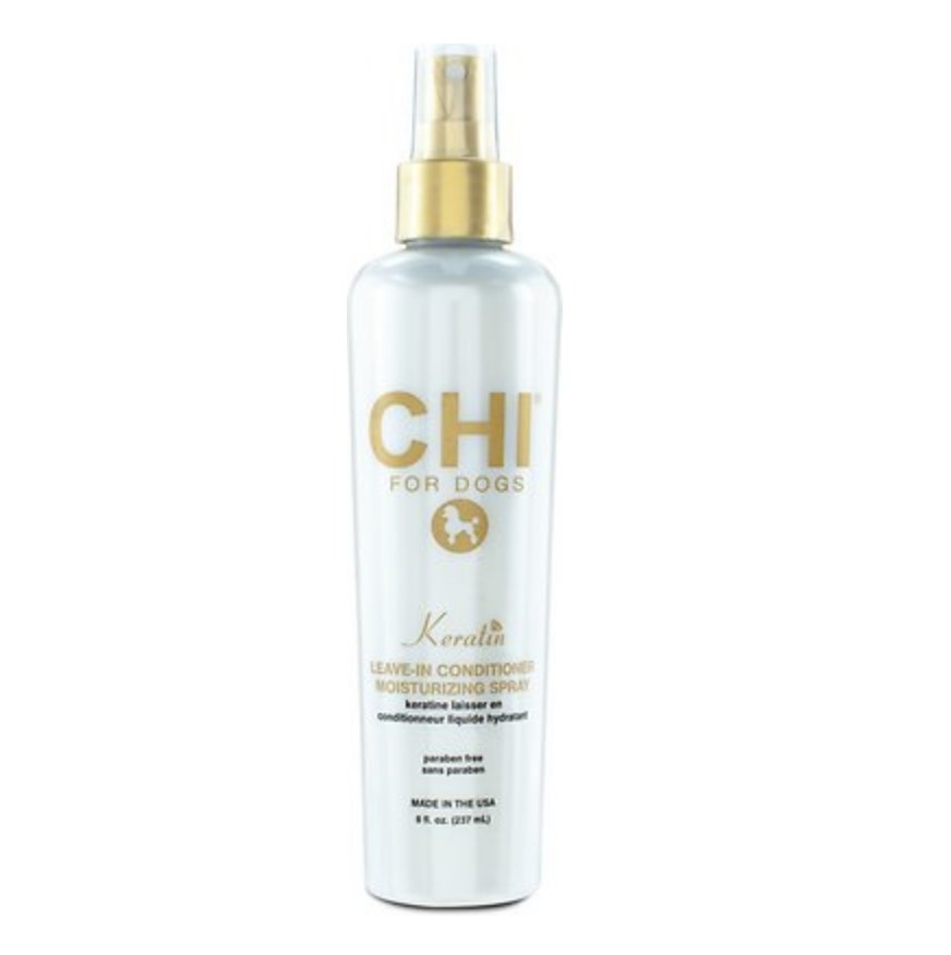Chi for dogs keratin leave in conditioner spray bottle