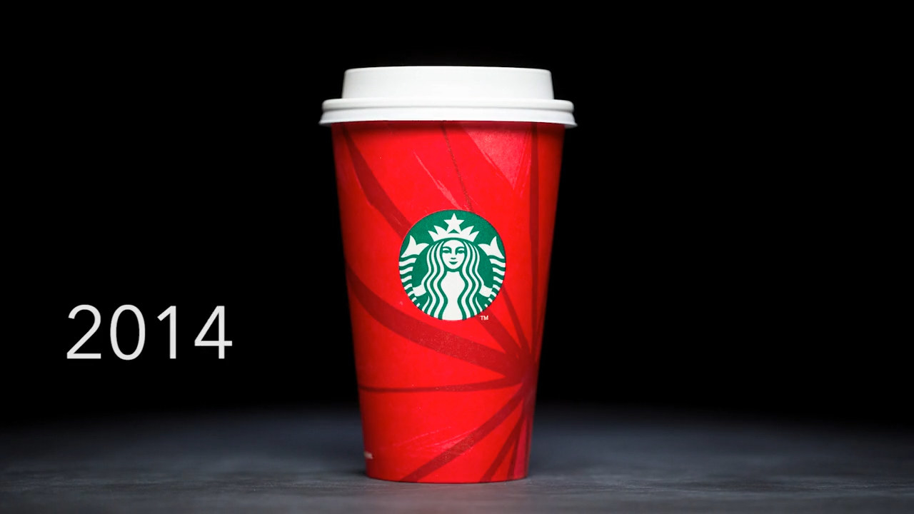 Photo of the 2014 Starbucks holiday cup