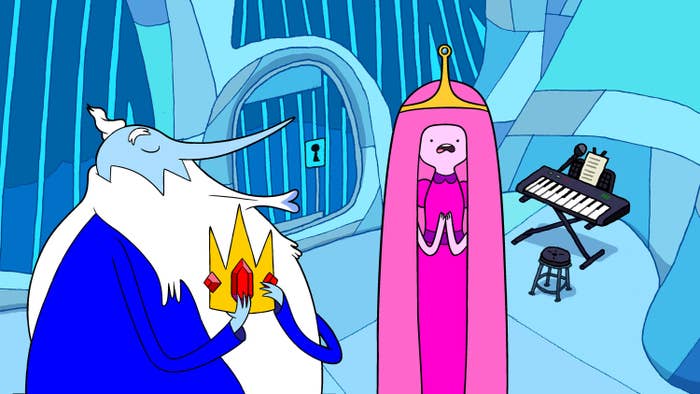 Ice King and Princess Bubblegum in &quot;Adventure Time&quot;