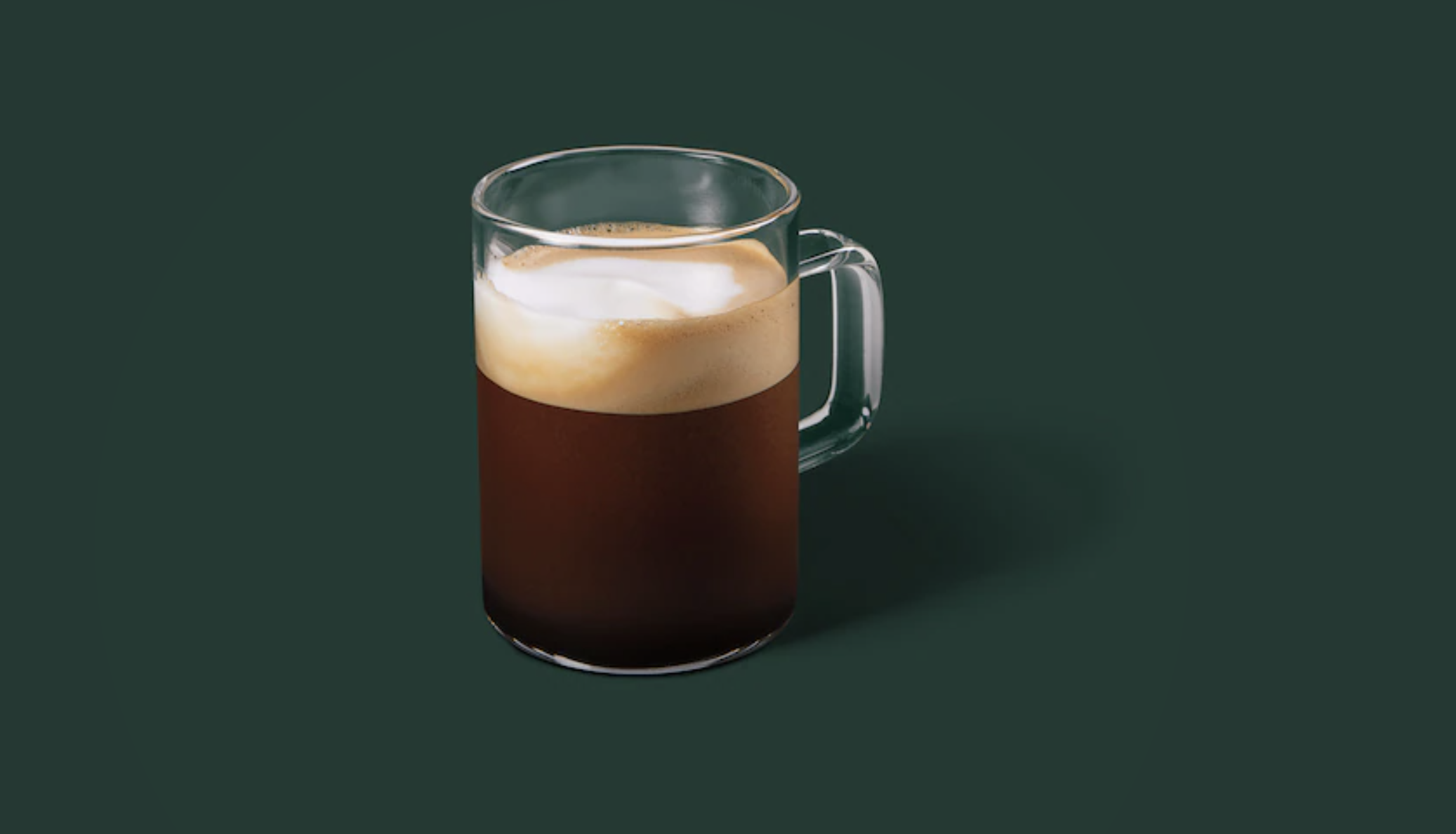 An espresso drink with foam