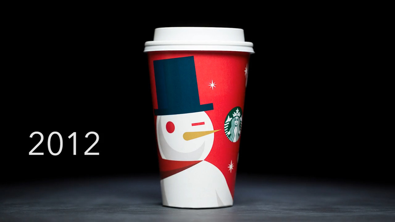 Photo of the 2012 Starbucks holiday cup