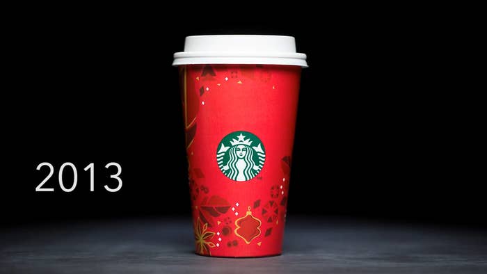 Photo of the 2013 Starbucks holiday cup