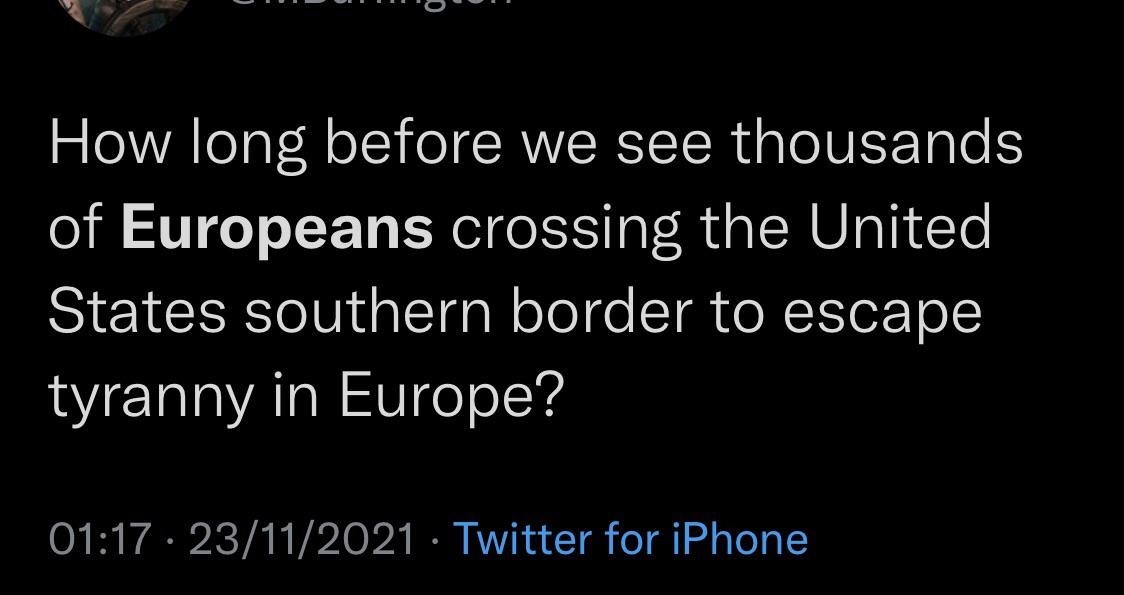 person who thinks the usa has a southern border