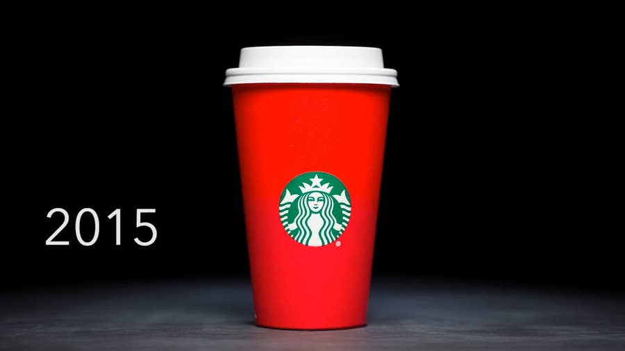 Every Starbucks Holiday Cup From The Last 20 Years, Ranked