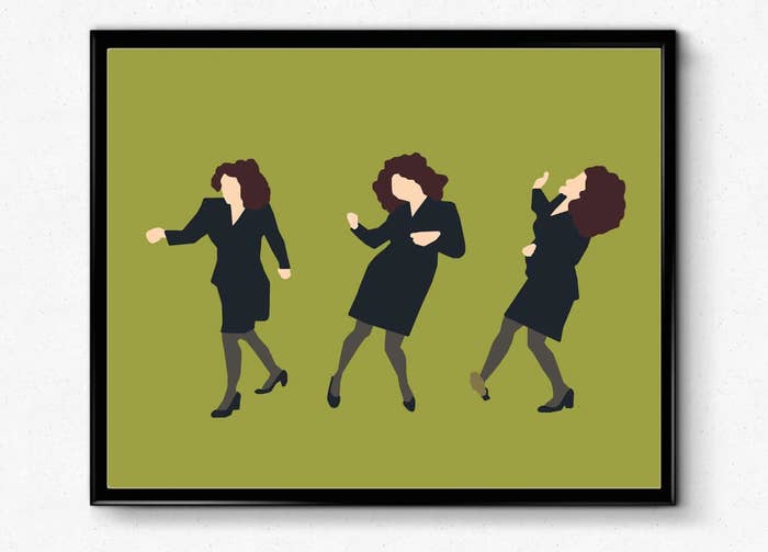 Elaine from Seinfeld dancing poster