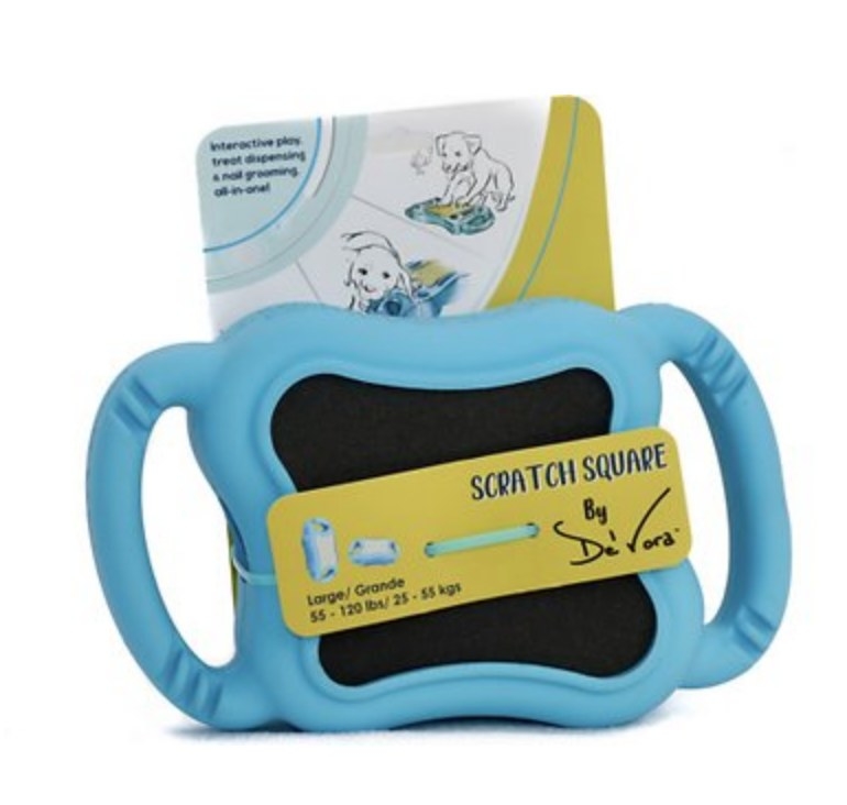 Blue and black scratch square toy