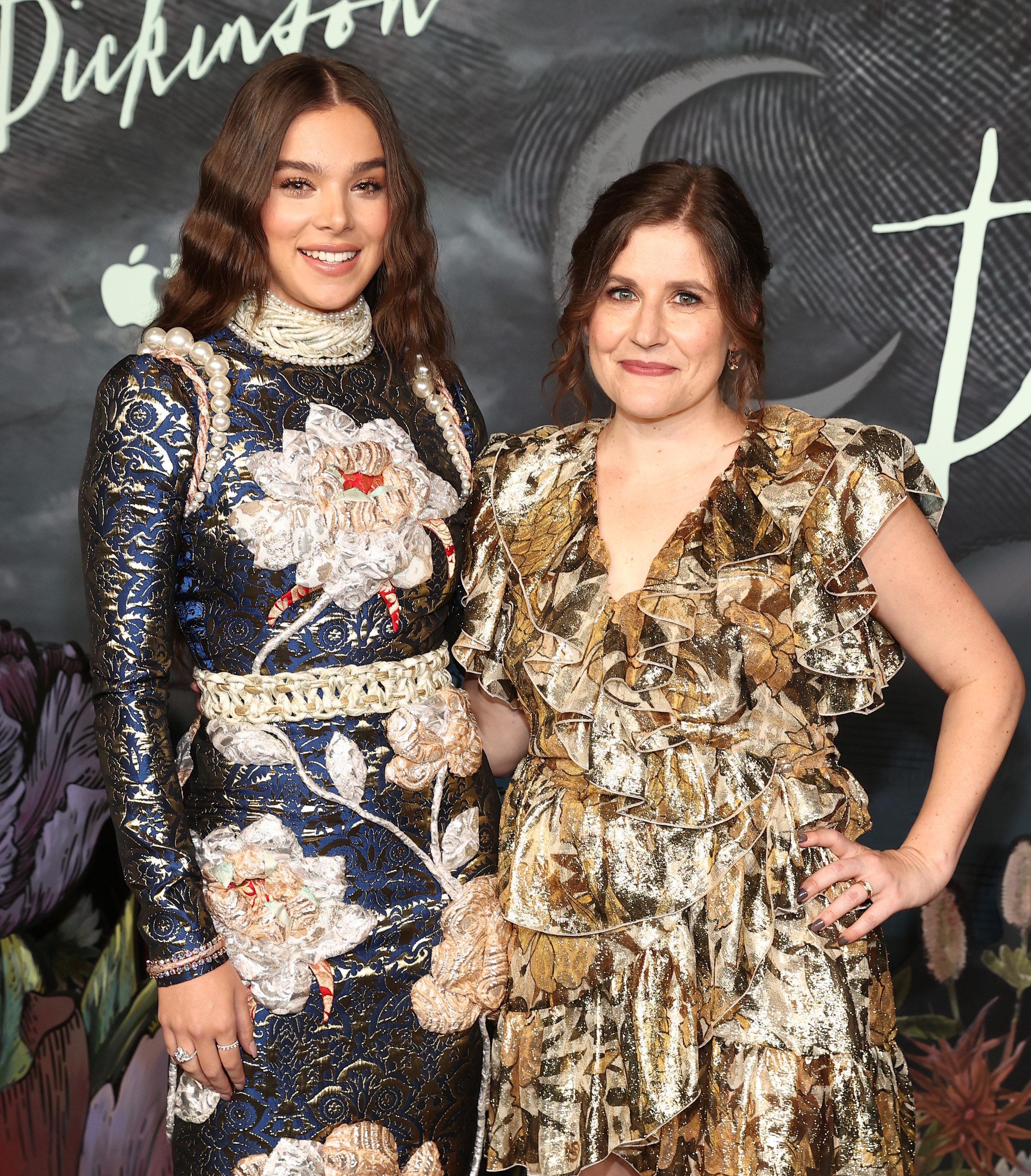 Hailee Steinfeld and Alena Smith at the Dickinson Season 3 premiere