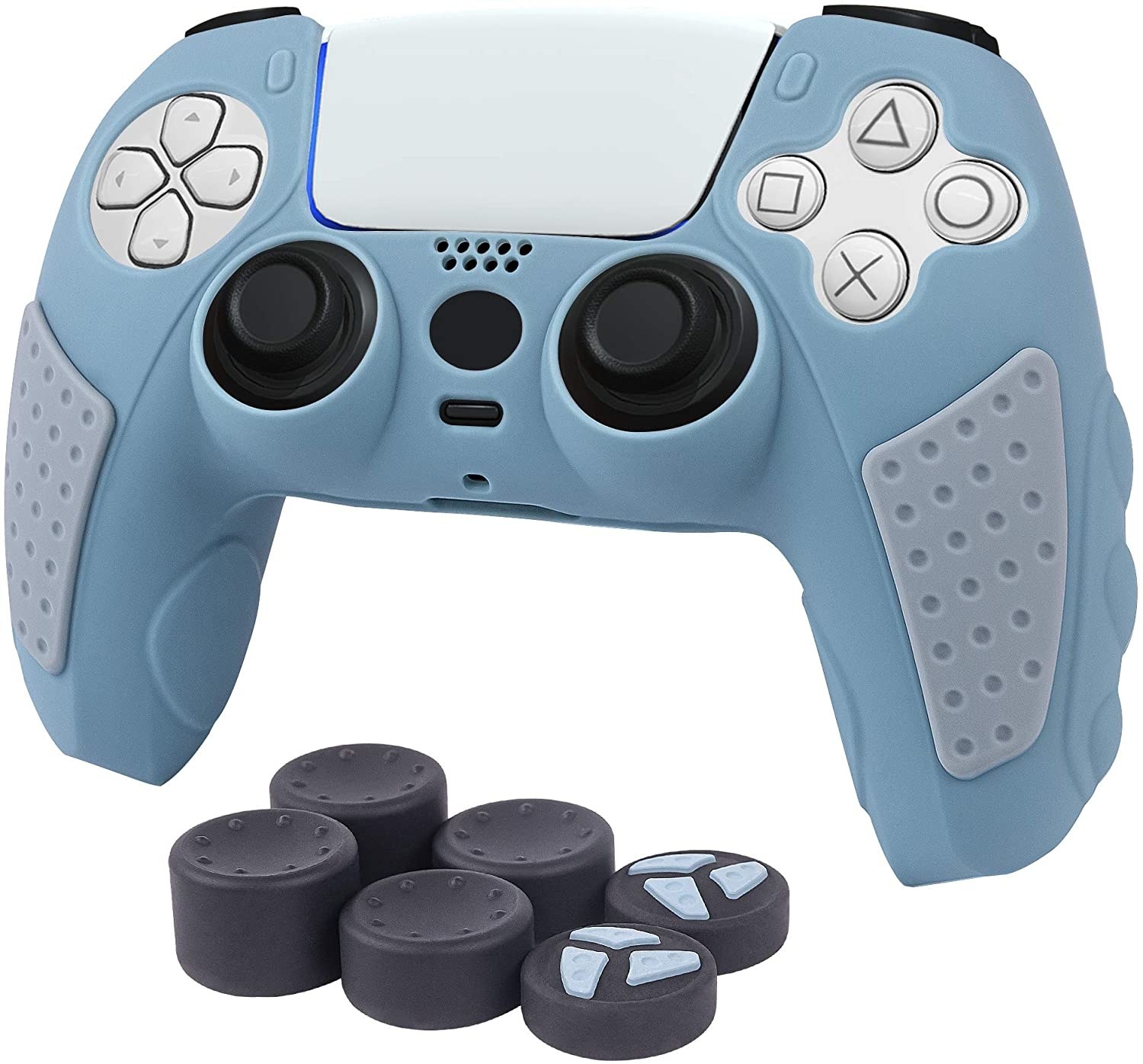 A controller with a latex skin on it