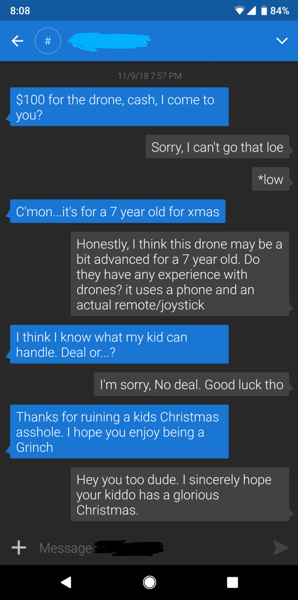 Screenshots Of Entitled People Around Christmas
