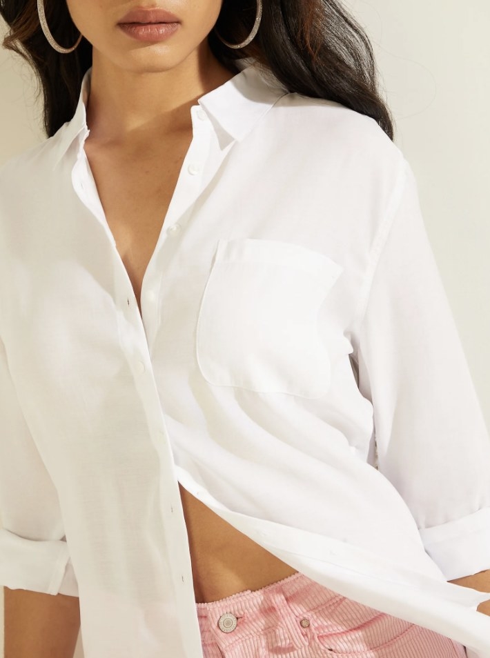 A white button down shirt