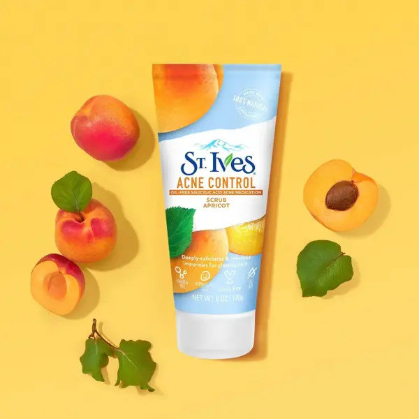 The St. Ives acne-control apricot face scrub