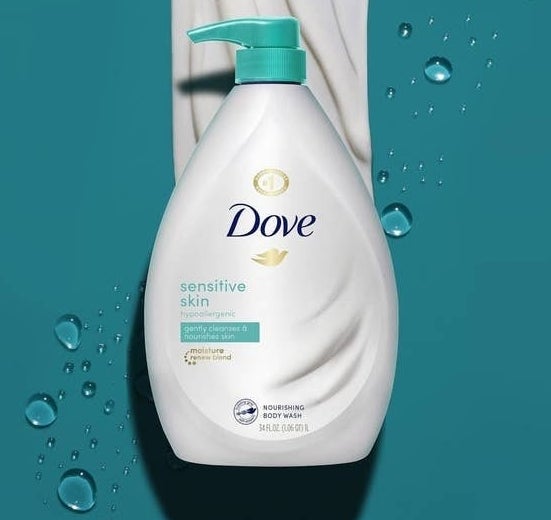 The Dove sensitive skin body wash