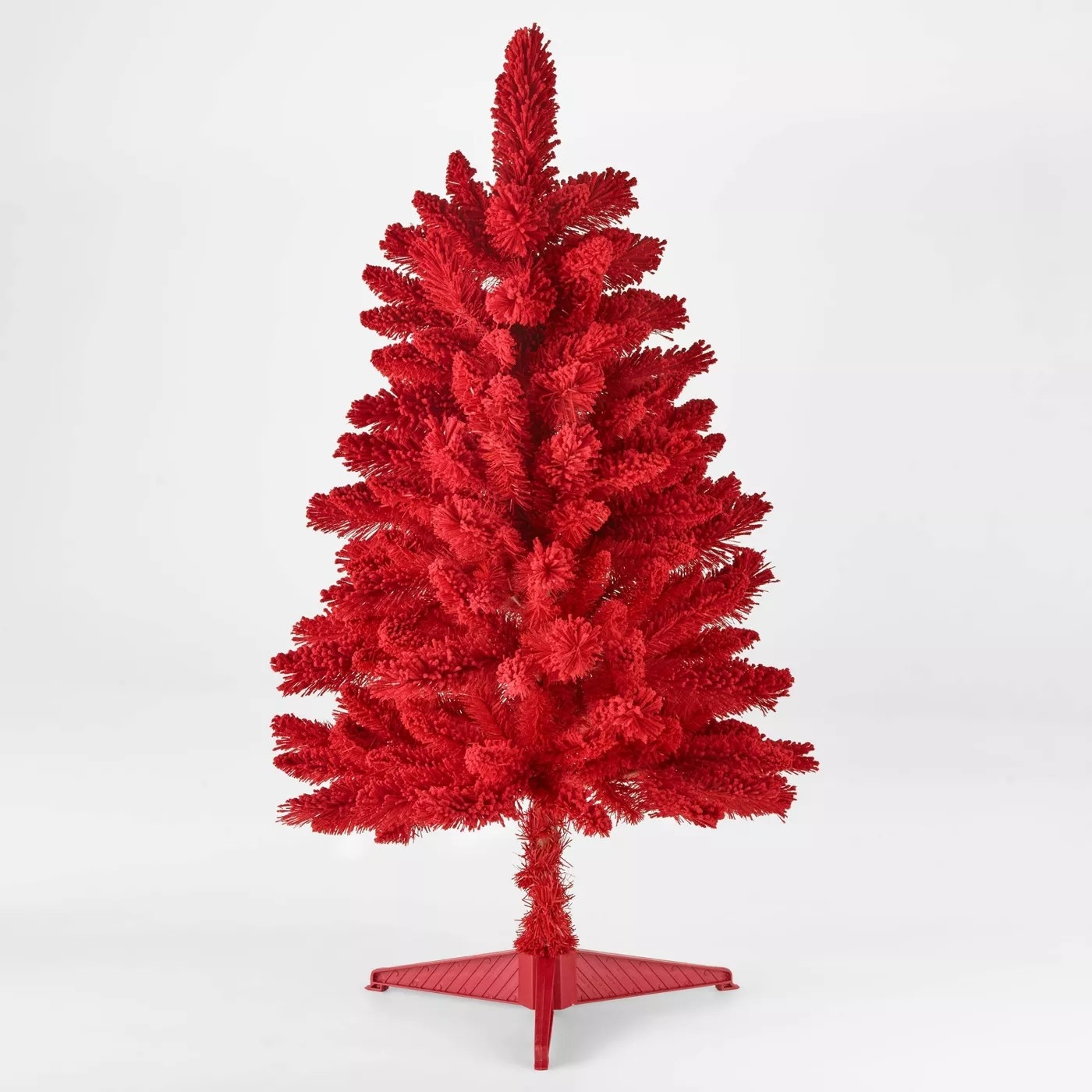 The red Christmas tree