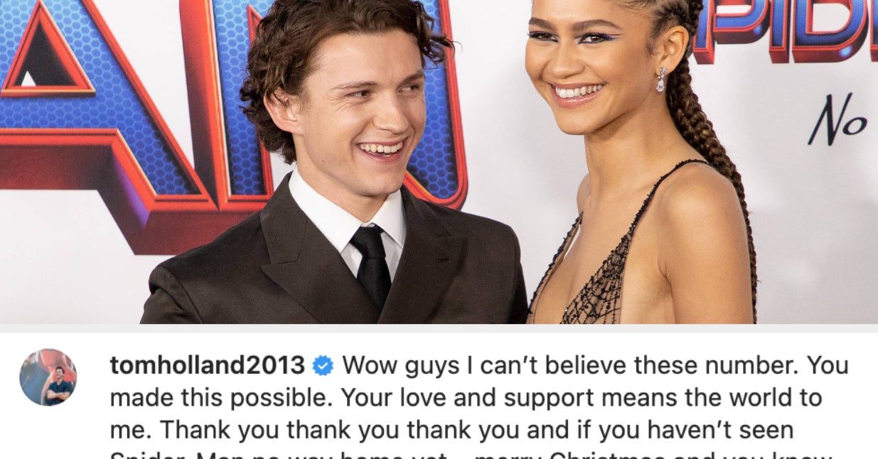 Tom Holland Said “Thank You” To Fans After “Spider-Man: No Way Home” Broke Records Its First Weekend