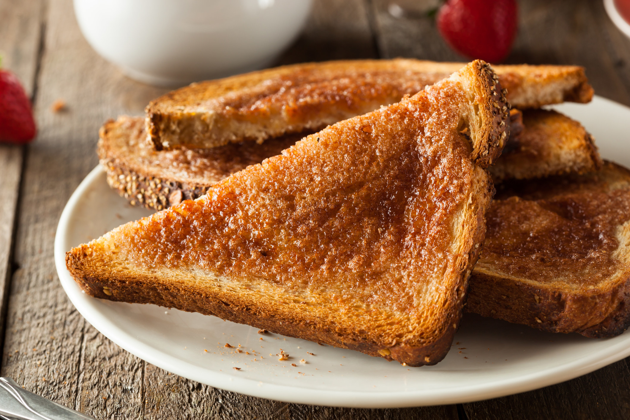 Homemade Sugar and Cinnamon Toast.