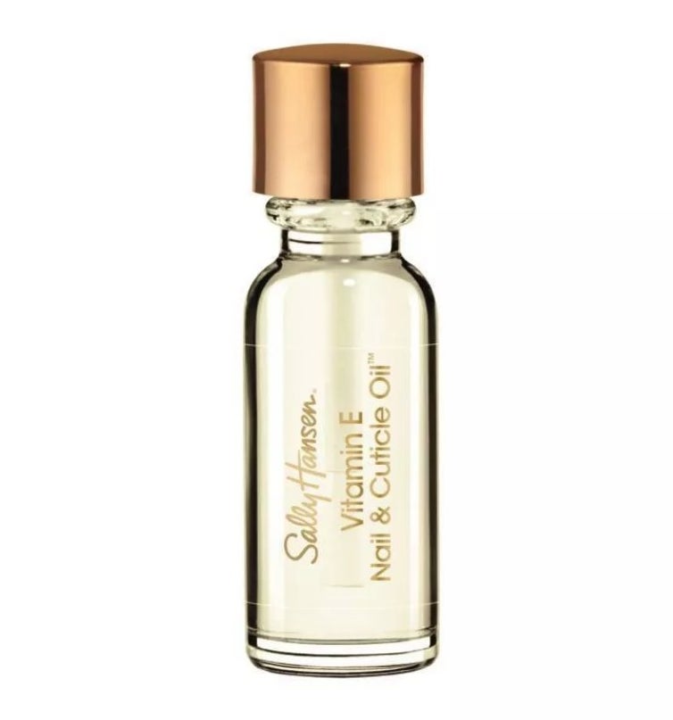 A bottle of vitamin E nail and cuticle oil