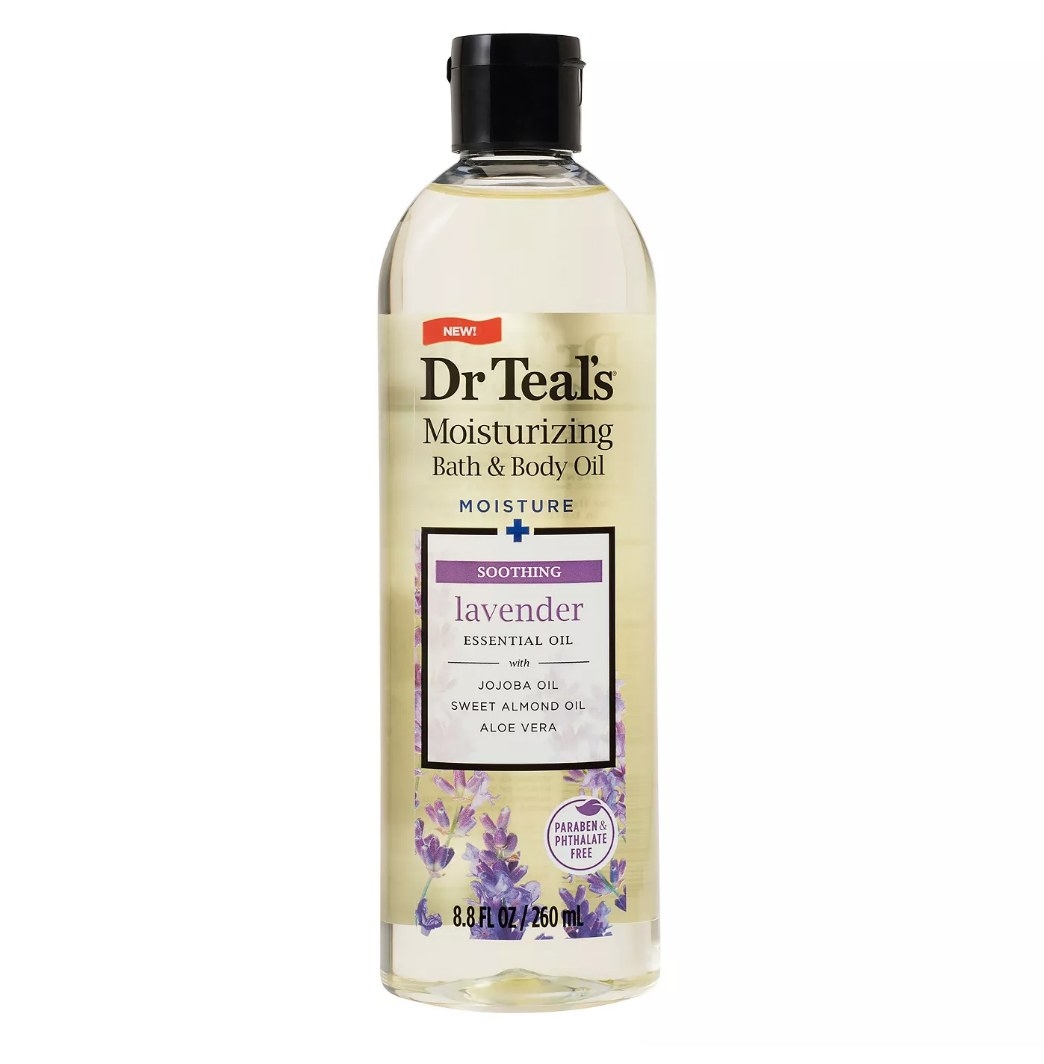 A lavender bath and body oil