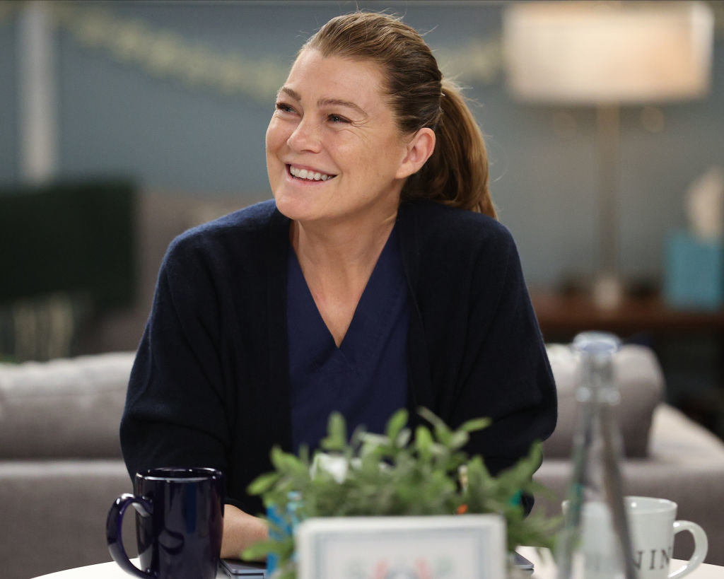 Meredith smiling at the hospital